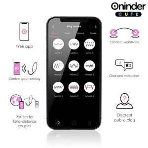 ONINDER CUTE - ÅUF VIBRO-ROTATIF 360Â° EN SILICONE - APPLICATION GRATUITE DANS LE MONDE ENTIER